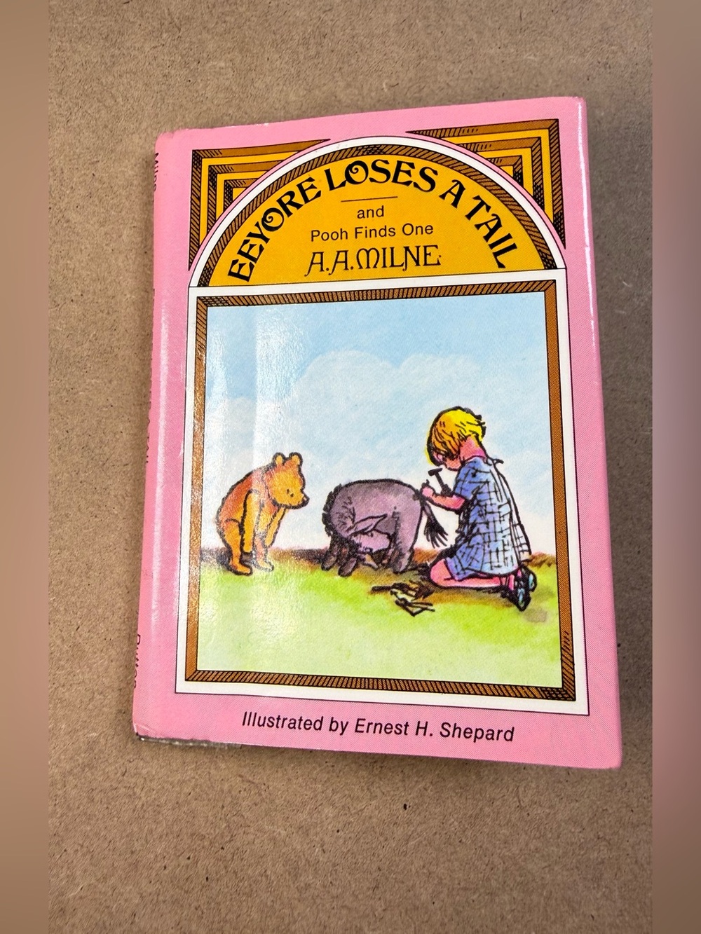 A.A. Milne Mini Book 1974 Eeyore Loses Tail and Pooh Finds One Ernest H Shepard